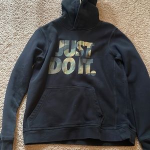 Nike Just Do It black camo hoodie